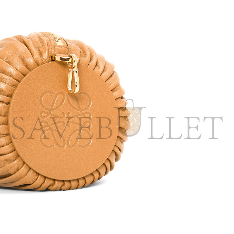 L0ew* bracelet pouch in pleated nappa lambskin a912p84x27 (25*10*10cm)